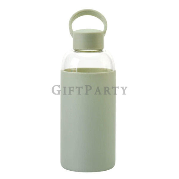 硅膠套玻璃水瓶,矽膠套玻璃瓶,禮品,贈品,紀念品,,隔熱套玻璃水瓶
