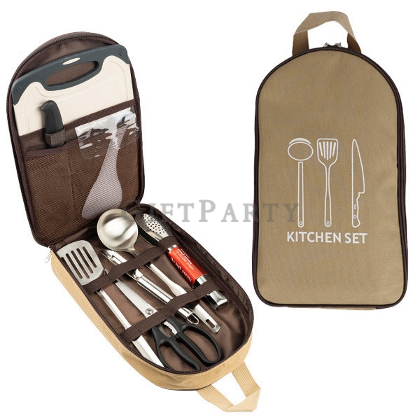 户外炊具露营野炊餐具包八件組,Outdoor Cooker Camping Cookout Cutlery Kit,户外炊具露营野炊餐具包八件組,客製化禮品,贈品,企業禮品,客製化餐具