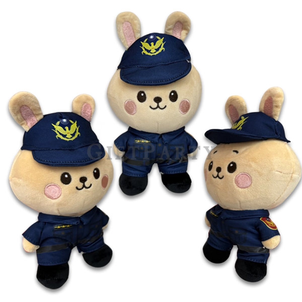 客製絨毛娃娃警察兔,客製化絨毛娃娃,企業吉祥物定制,婦幼警察隊贈品,客製化禮品,宣導贈品