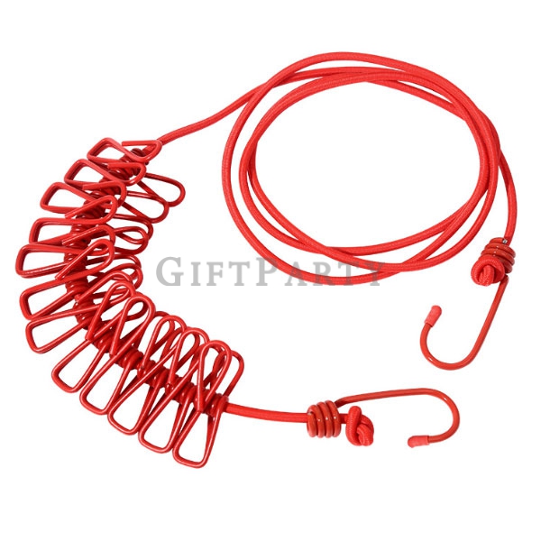 custom travel clothesline, diving giveaways, retractable line with clips, resort merchandise, bulk p