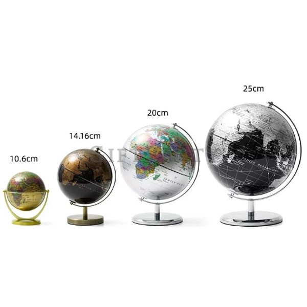 custom globe, English globe with metal base, corporate gifts, Feng Shui gifts, office decor, bulk pr